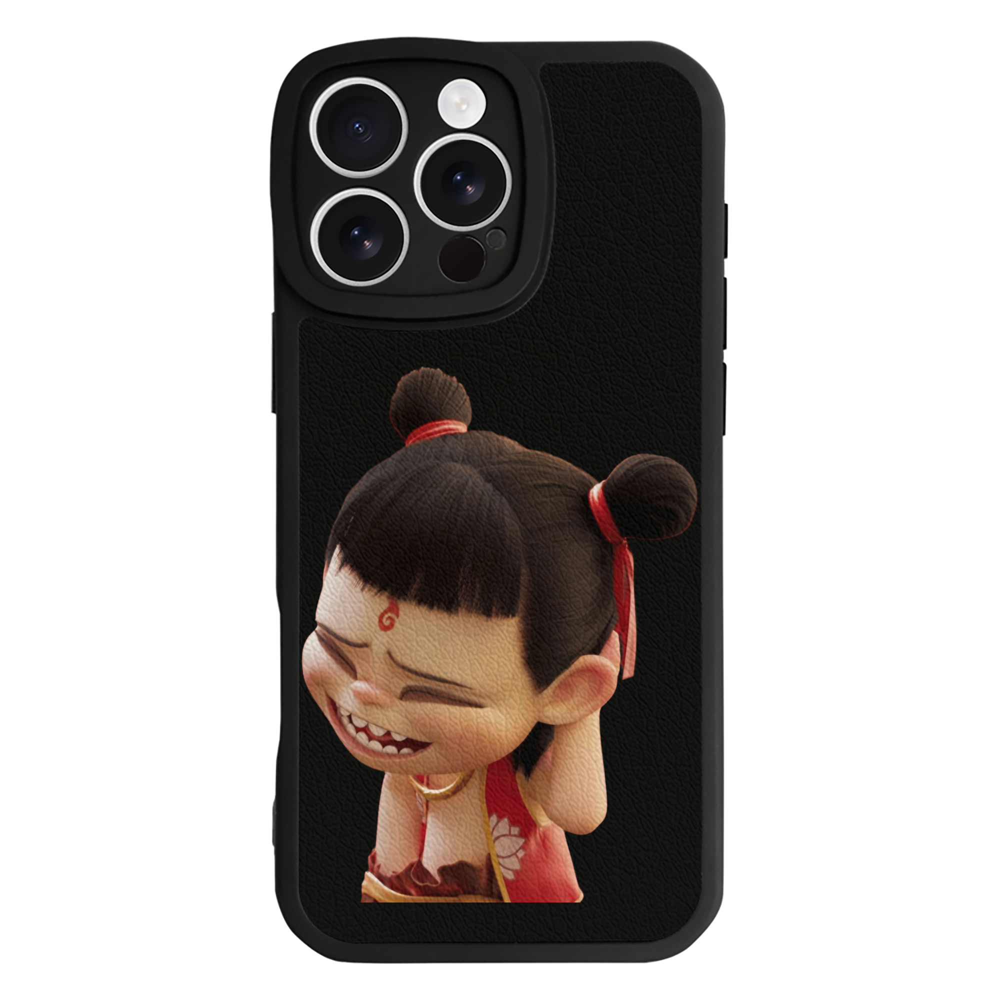 （画像用） Ne Zha 2 ナタ 魔童の大暴れ 【iPhone 16シリーズ対応】シリコンスマホケース（レザー調） 材質：シリコン